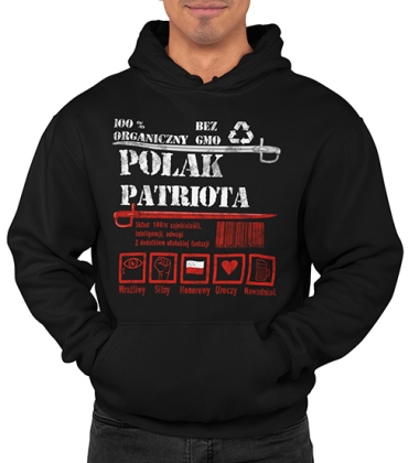 BLUZA Z KAPTUREM PATRIOTYCZNI UROCZY POLAK